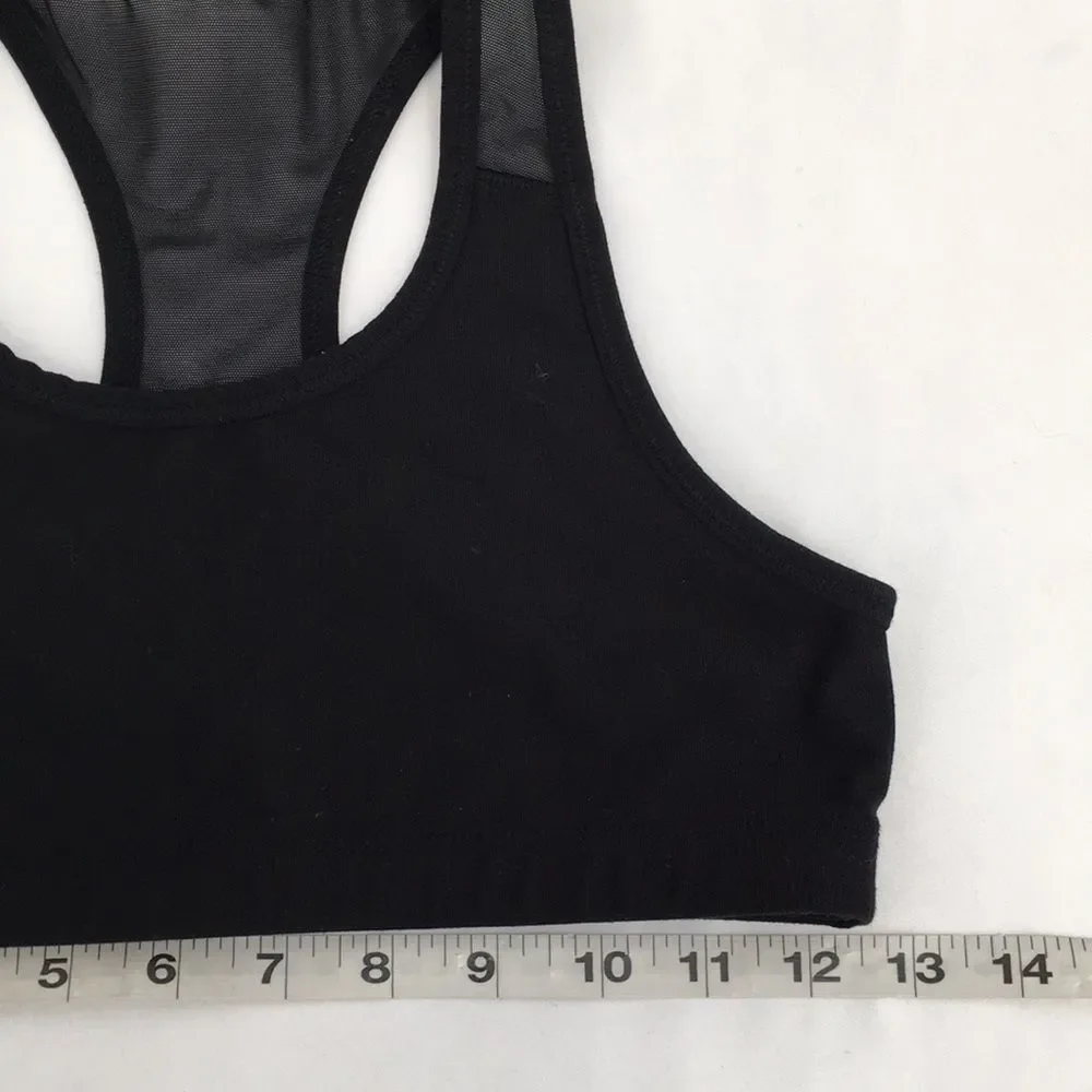 Old Navy Active Powerpress Black Racerback Sports Bra Girls XL 14-16